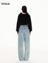 Cropped Hooded Embroidered Graphic Sweatshirt