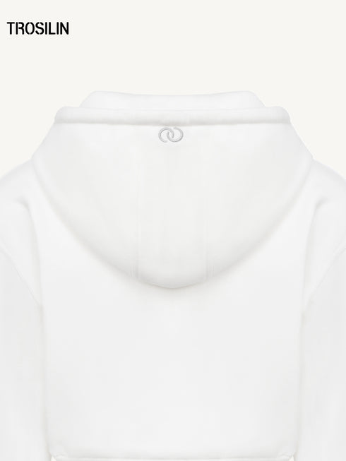 Cropped Zip-Up Hoodie