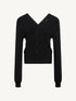 Wool V-Neck Knit Cardigan