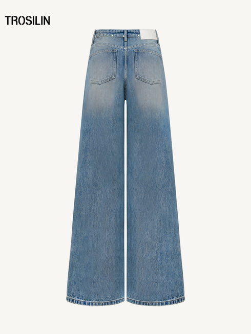 Straight-Leg Denim Jeans