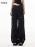 Multi-Pocket Straight-Leg Cargo Denim Jeans