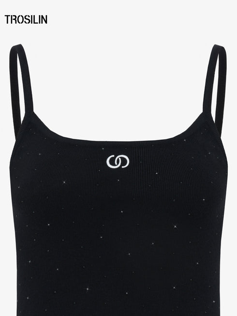 Ink Star Rhinestone Knit Camisole