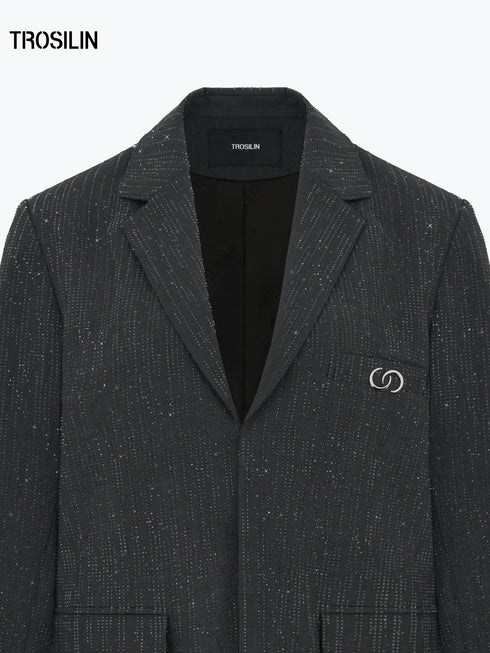 Stardust Crystal Relaxed Blazer
