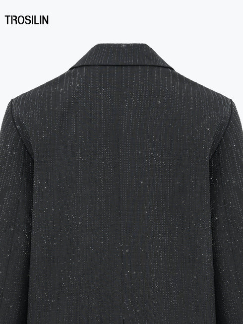 Stardust Crystal Relaxed Blazer