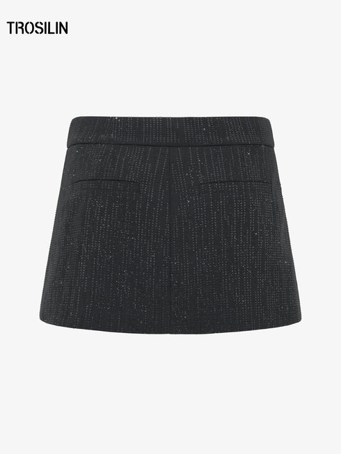 Stardust Side-Slit Mini Skirt