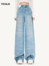 Laser Washed Denim Pants