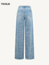 Laser Washed Denim Pants
