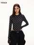 Retro-Futuristic Monogram Bodysuit