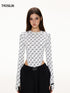 Retro-Futuristic Monogram Bodysuit