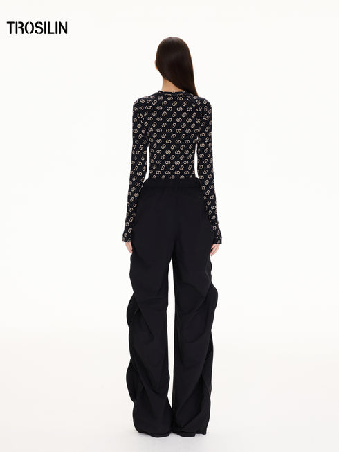 Retro-Futuristic Monogram Bodysuit