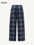 Patchwork Plaid Casual Pants