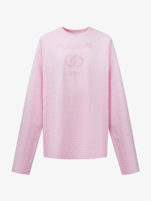 Vintage Spray Graphic Long Sleeve T-shirt