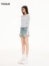 All-Over Print Asymmetric One-Shoulder T-Shirt