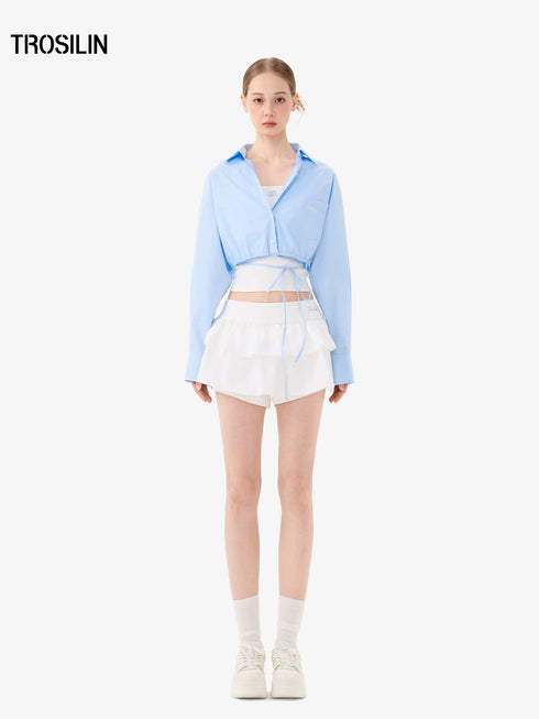 Sunny Layer Drawstring Shirt Set