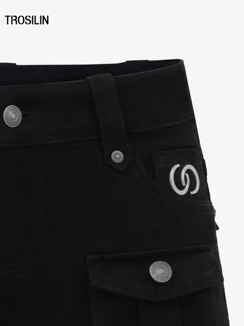 Edgy Utility Shorts