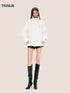 High-Neck Embroidered Puffer Down Jacket