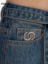 New Starry Rhinestone Wide-Leg Denim Pants