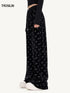All-Over Logo Velvet Straight-Leg Pants