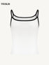 Contrast Strap Tank Top