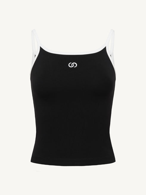Contrast Strap Tank Top