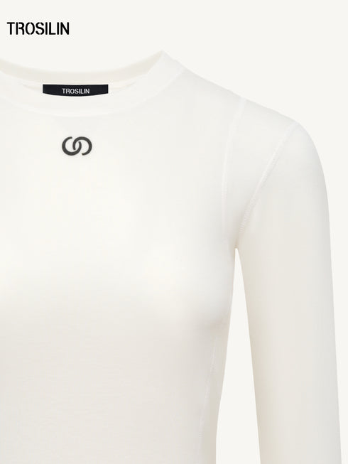 Cashmere Blend Long Sleeve T-shirt