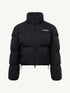 Midnight Meteor Shower High-Neck Rhinestone Down Jacket