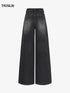 Black Star & Moon Rhinestone High-Waist Wide-Leg Denim Jeans