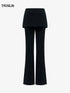 Deconstructed Layered Flared Pants