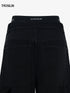 Star Orbit Black Wide-Leg Cargo Pants