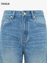Indigo Crystal Flared Pants