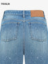 Indigo Crystal Flared Pants