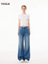 Indigo Crystal Flared Pants