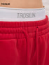 Avenue Red Layered Waistband Sweatpants