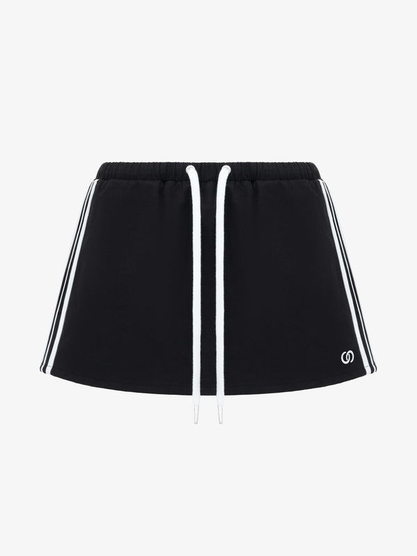 Black Track-Inspired Skort