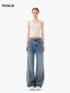 Lune White One-Shoulder Knit Tank