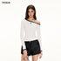 One-Shoulder Long Sleeve Top