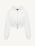 Cropped Zip-Up Hoodie