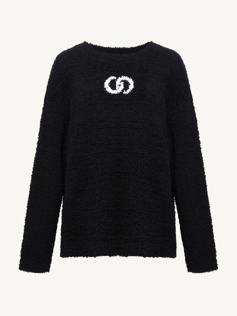 Oversized Plush Relaxed Pullover Sweater