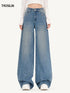 Straight-Leg Denim Jeans