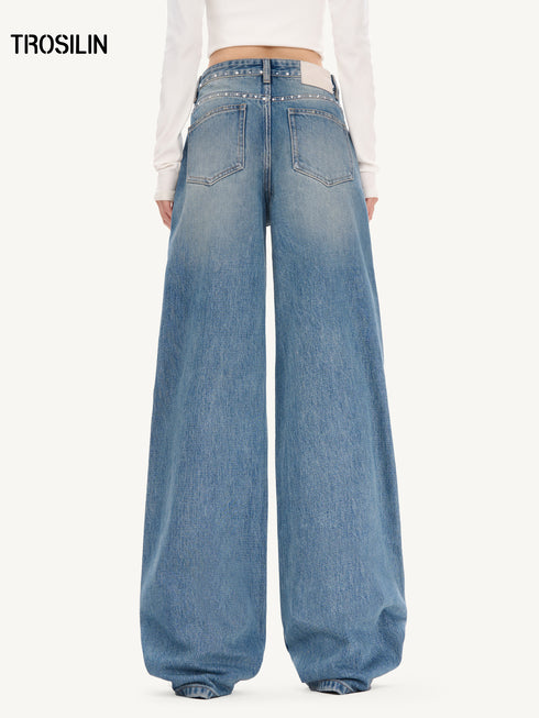 Straight-Leg Denim Jeans
