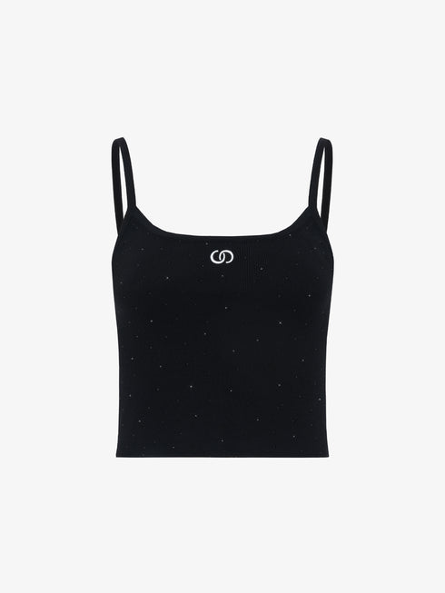 Ink Star Rhinestone Knit Camisole