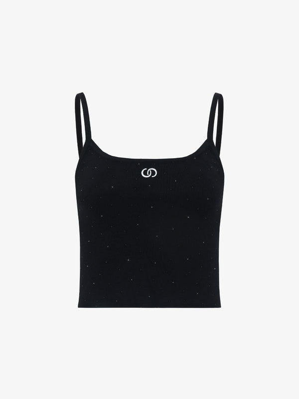 Ink Star Rhinestone Knit Camisole