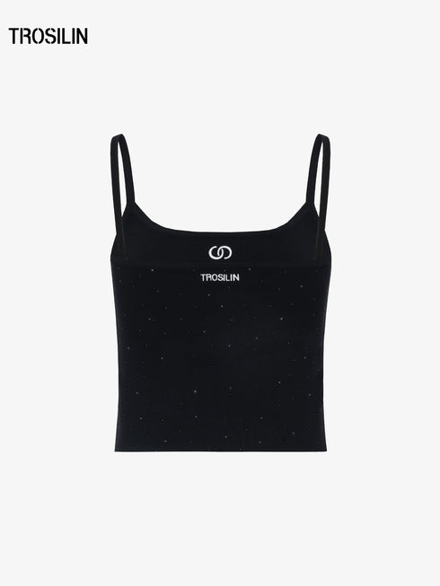 Ink Star Rhinestone Knit Camisole