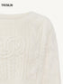 Logo Crochet Mohair-Blend Loose Cropped Sweater