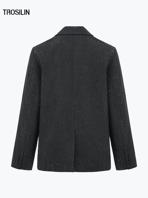 Stardust Crystal Relaxed Blazer