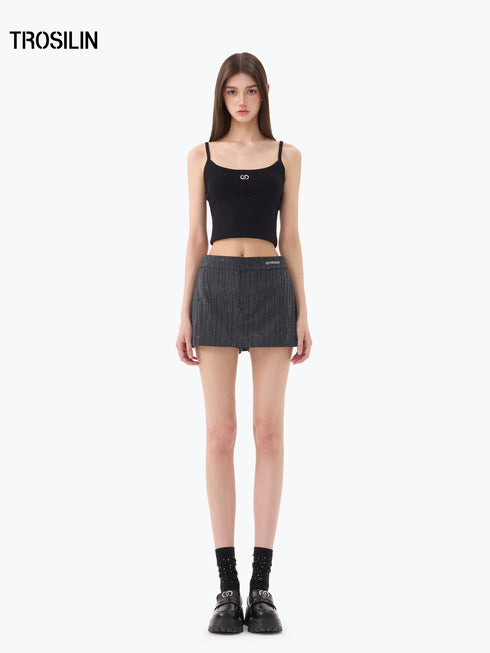 Stardust Side-Slit Mini Skirt