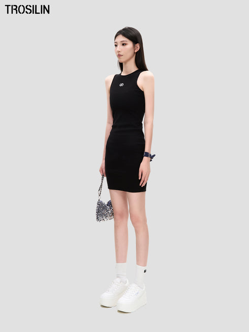 Knit Logo Mini Dress