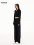 Draped Active Wide-Leg Pants
