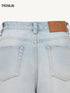 Distressed Paint-Splatter Jeans