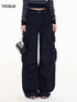 Multi-Pocket Barrel-Leg Utility Pants